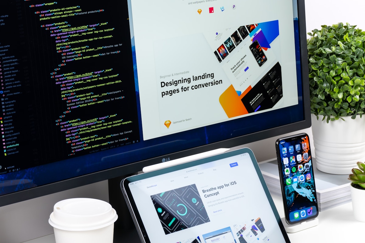 Modern weboldal design