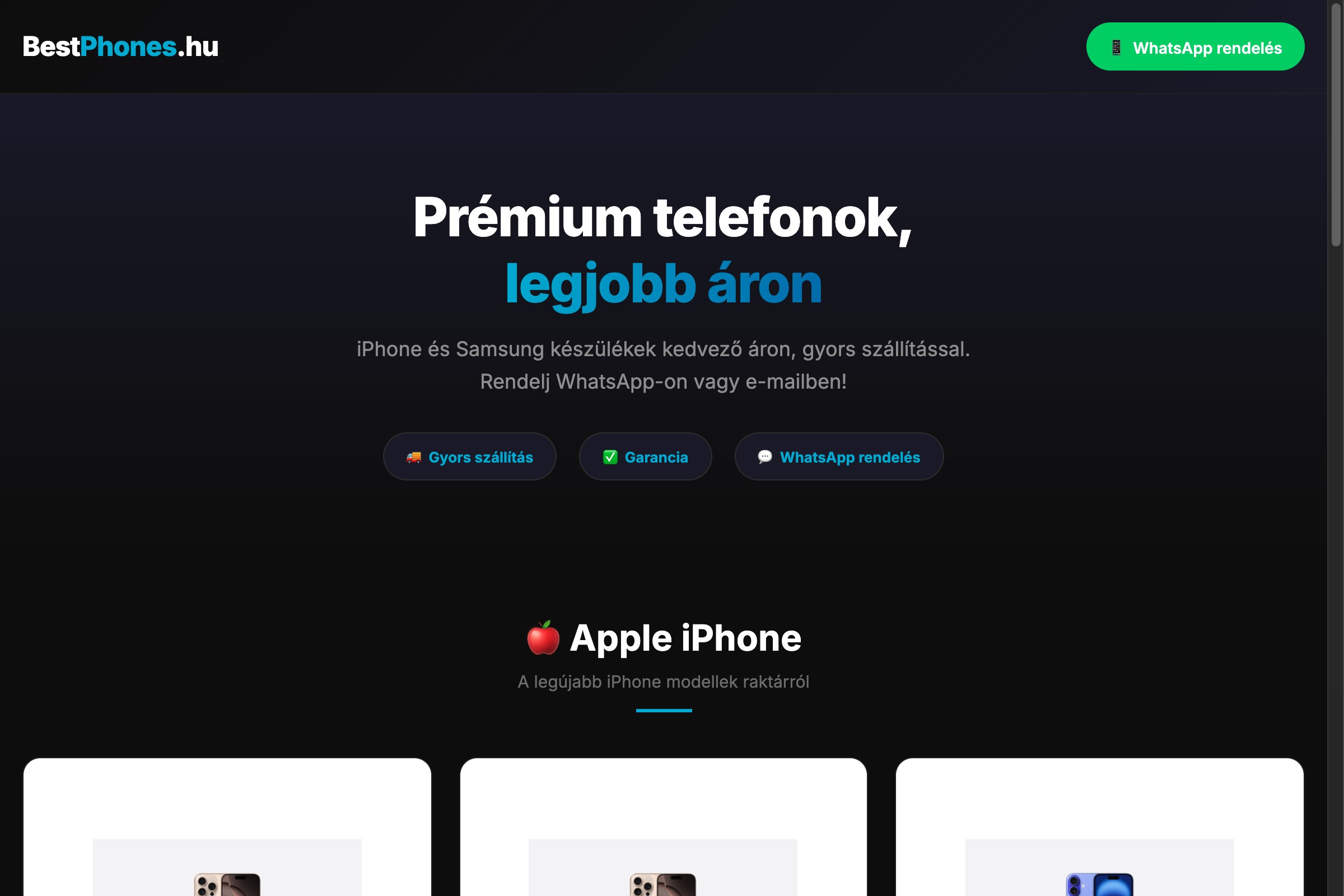 Webshop design